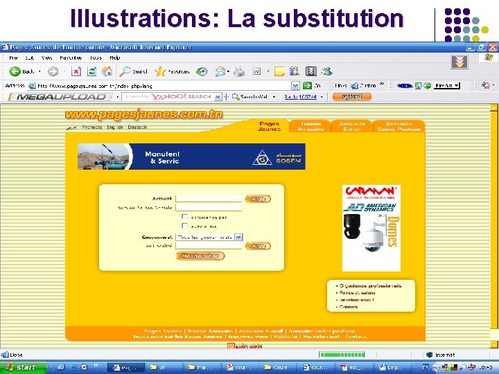 Illustrations: La substitution 