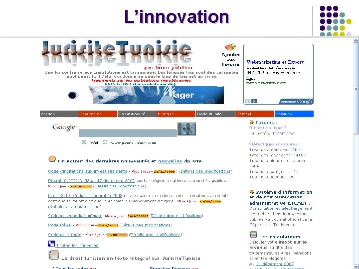 L’innovation 