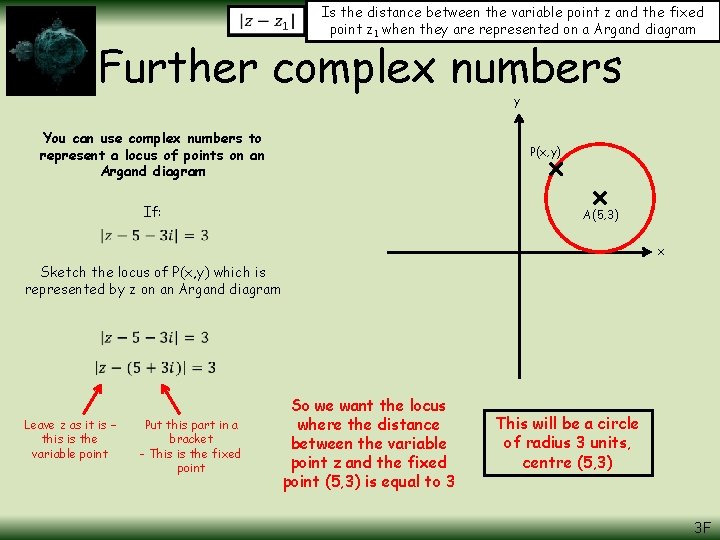 Is the distance between the variable point z and the fixed point z 1