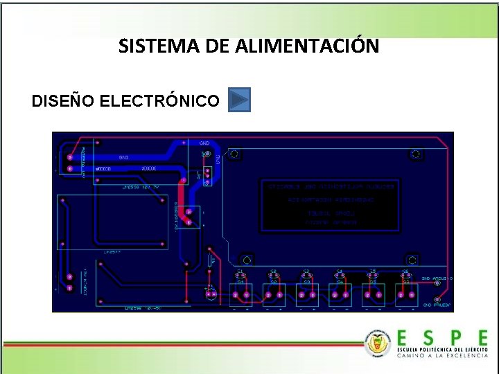 SISTEMA DE ALIMENTACIÓN DISEÑO ELECTRÓNICO 