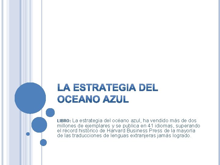 La estrategia del océano azul, ha vendido más de dos millones de ejemplares y