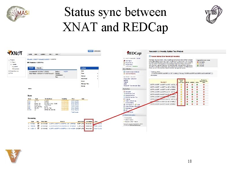 Status sync between XNAT and REDCap 18 