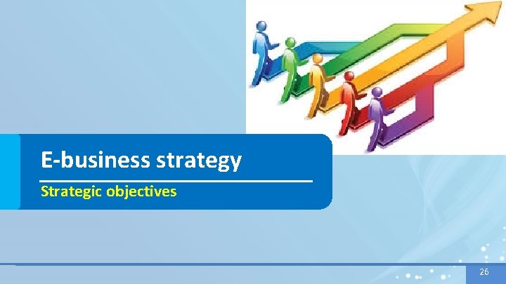 E-business strategy Strategic objectives 26 26 