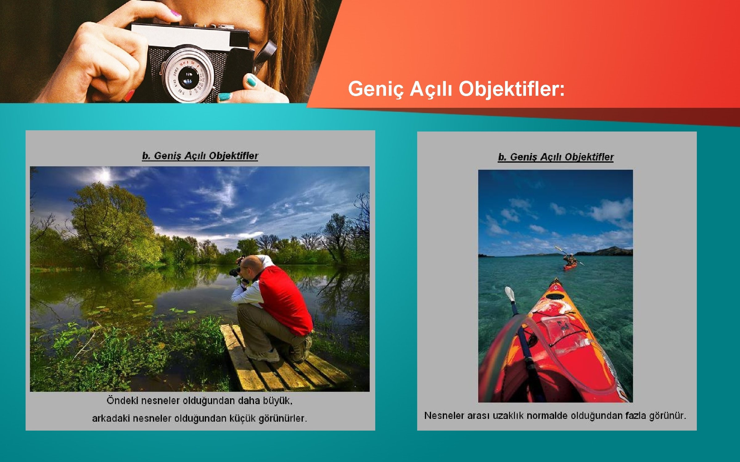 Geniç Açılı Objektifler: 