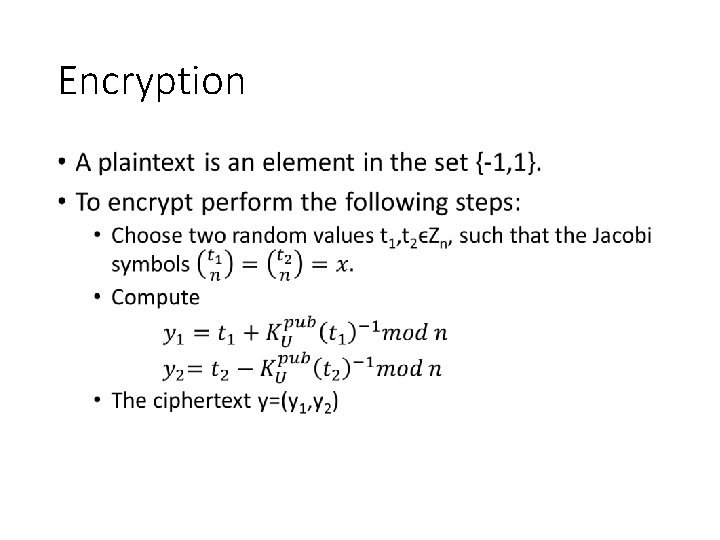 Encryption • 