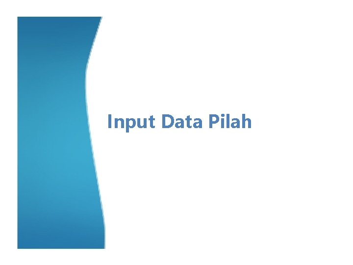 Input Data Pilah 