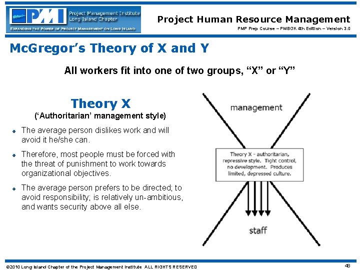 Project Human Resource Management PMP Prep Course – PMBOK 4 th Edition – Version