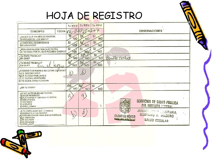 HOJA DE REGISTRO 