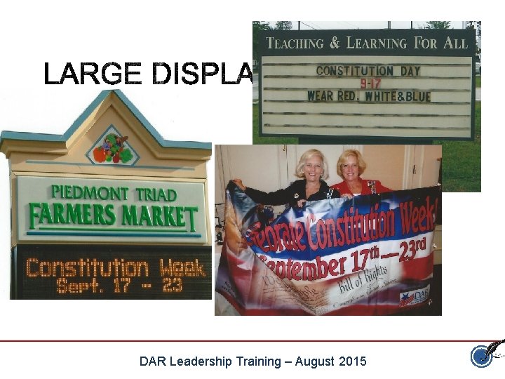 DAR Leadership Training – August 2015 