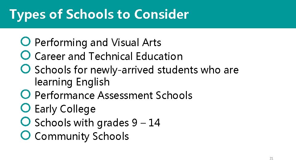 Types of Schools to Consider Performing and Visual Arts Career and Technical Education Schools