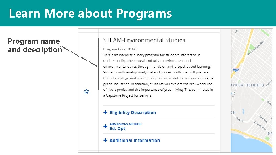 Learn More about Programs Program name and description 23 