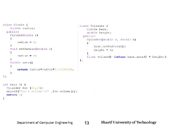 Input and Output – Lecture 4 Department of Computer Engineering 13 Sharif University of