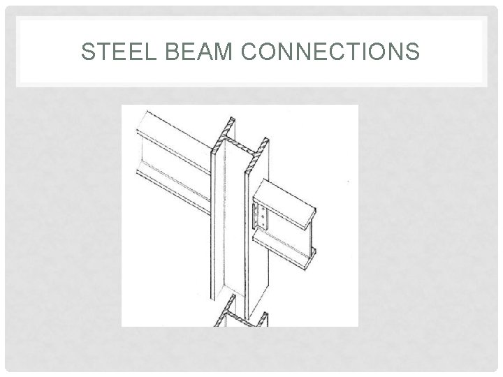 STEEL BEAM CONNECTIONS 