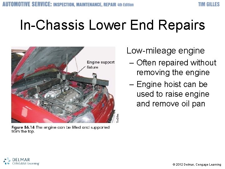 In-Chassis Lower End Repairs • Low-mileage engine – Often repaired without removing the engine