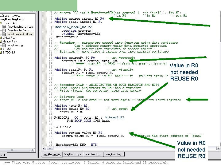 #define N_inpar 3_R 2 Value in R 0 not needed REUSE R 0 N_inpar