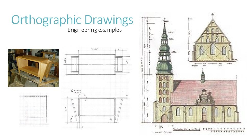 Orthographic Drawings Engineering examples 