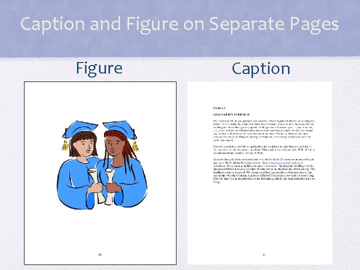 Caption and Figure on Separate Pages Figure Caption 
