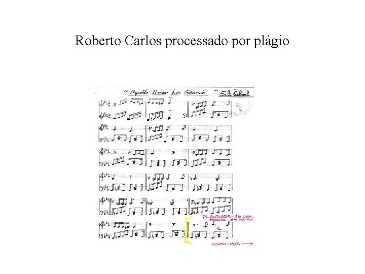 Roberto Carlos processado por plágio 