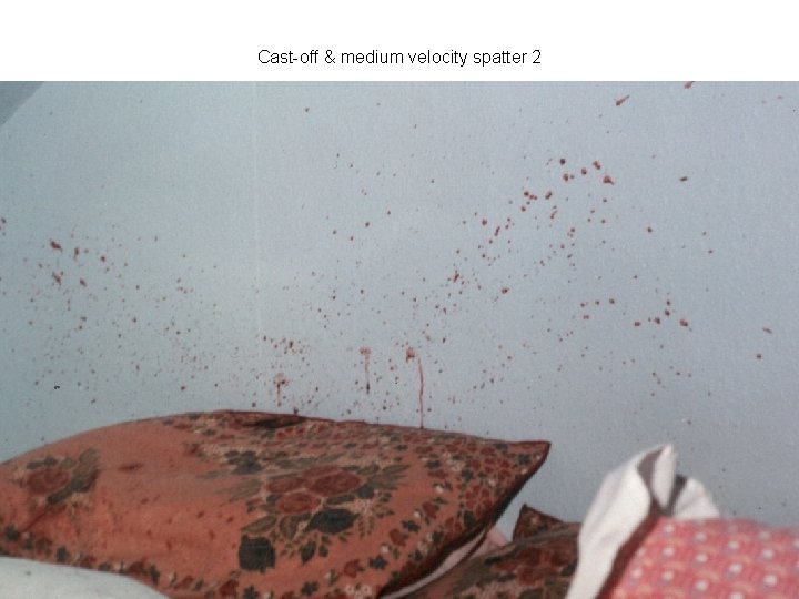 Cast-off & medium velocity spatter 2 