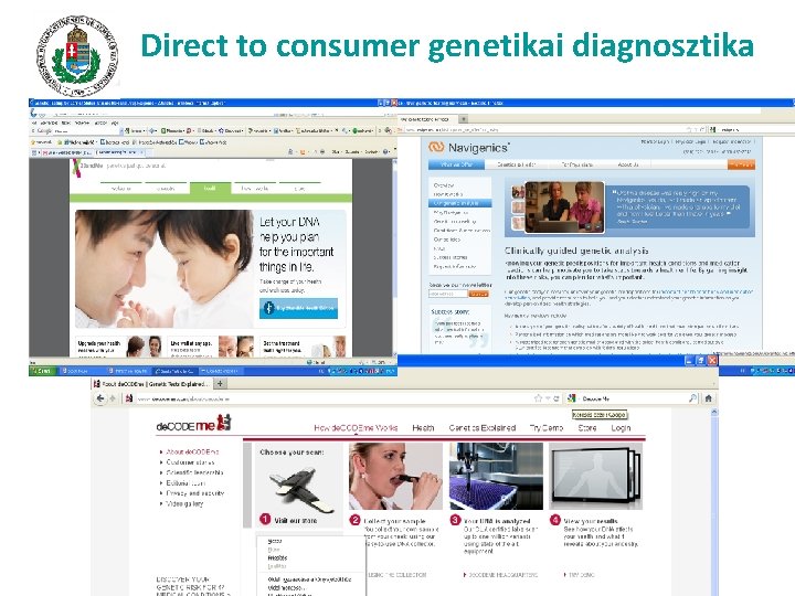 Direct to consumer genetikai diagnosztika 