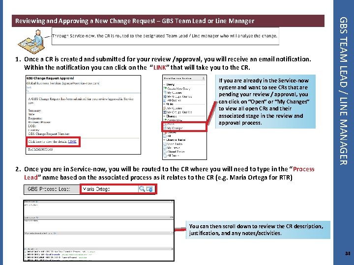 1. Once a CR is created and submitted for your review /approval, you will