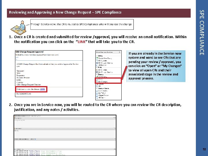 1. Once a CR is created and submitted for review /approval, you will receive