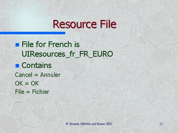 Resource File for French is UIResources_fr_FR_EURO n Contains n Cancel = Annuler OK = Resource File for French is UIResources_fr_FR_EURO n Contains n Cancel = Annuler OK =
