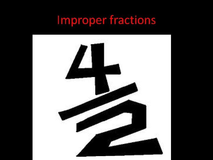 Improper fractions 
