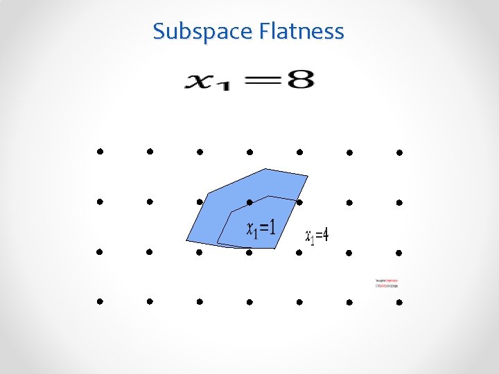 Subspace Flatness 