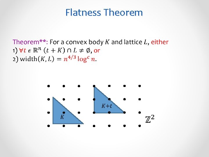 Flatness Theorem • 