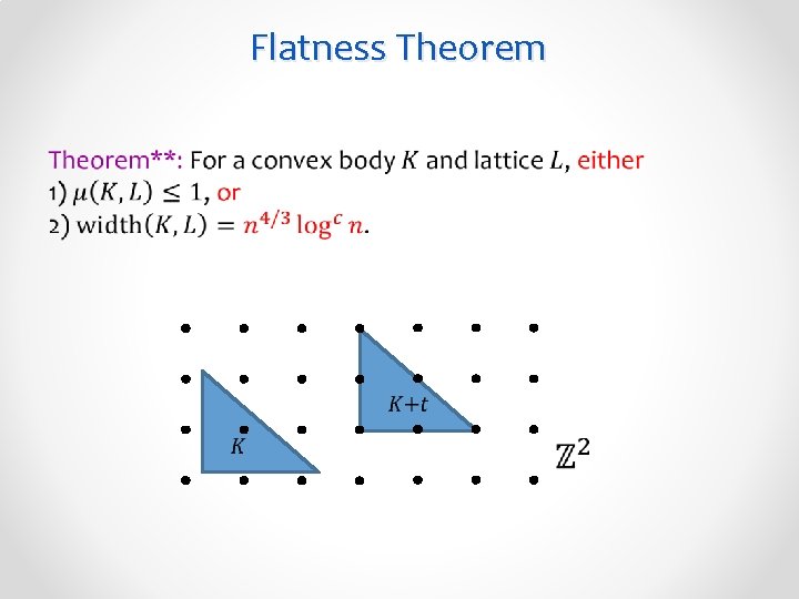 Flatness Theorem • 