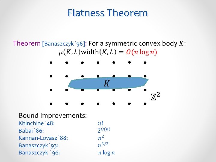 Flatness Theorem • 