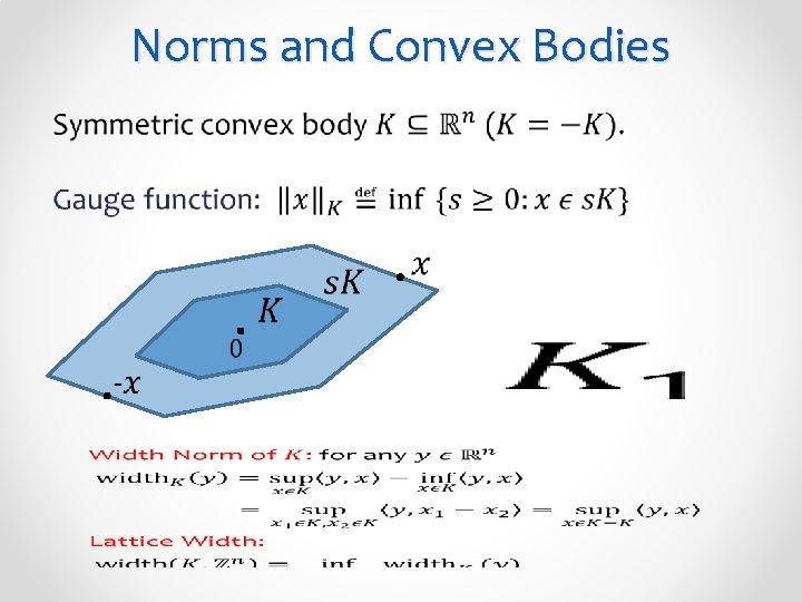 Norms and Convex Bodies 
