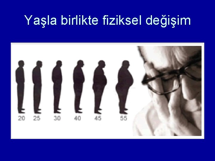 Yaşla birlikte fiziksel değişim 