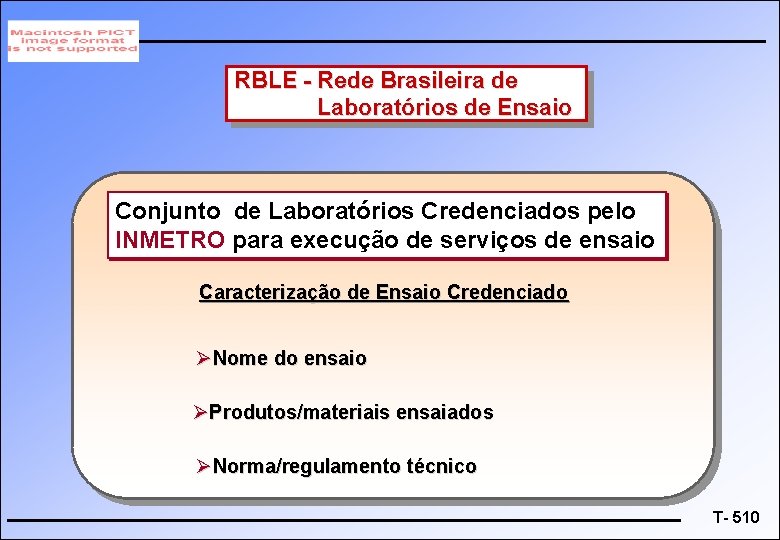 RBLE - Rede Brasileira de Laboratórios de Ensaio Conjunto de Laboratórios Credenciados pelo INMETRO