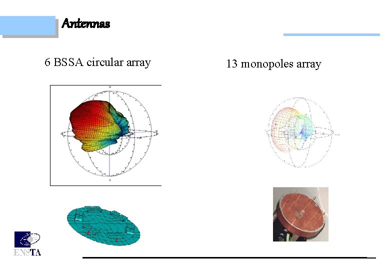 Antennas 6 BSSA circular array 13 monopoles array 