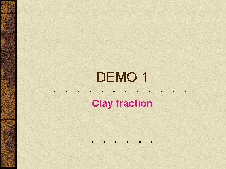 Use of Multimedia in the Clay Mineralogy Laboratory