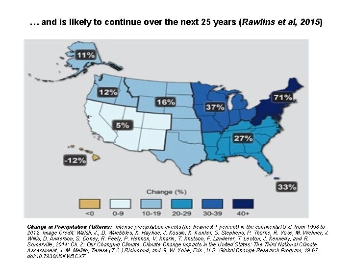 … and is likely to continue over the next 25 years (Rawlins et al,