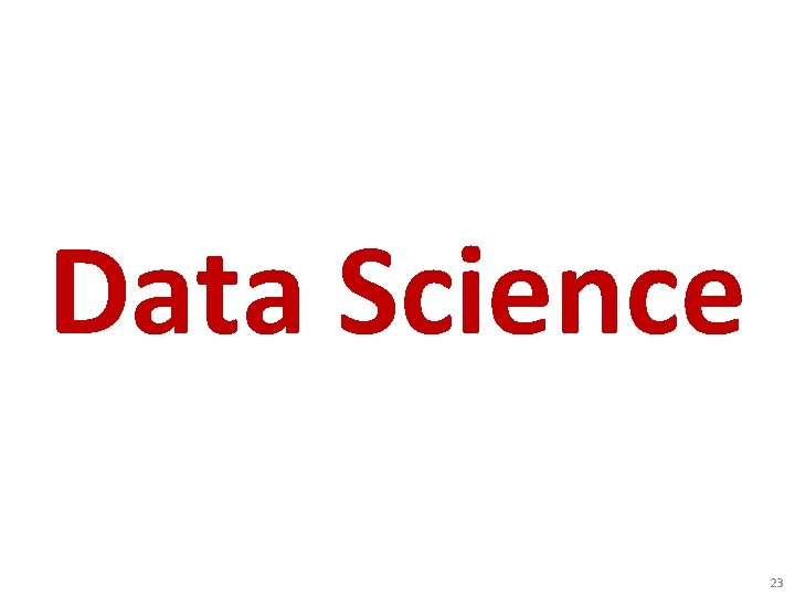 Data Science 23 