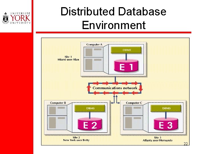 Distributed Database Environment 22 