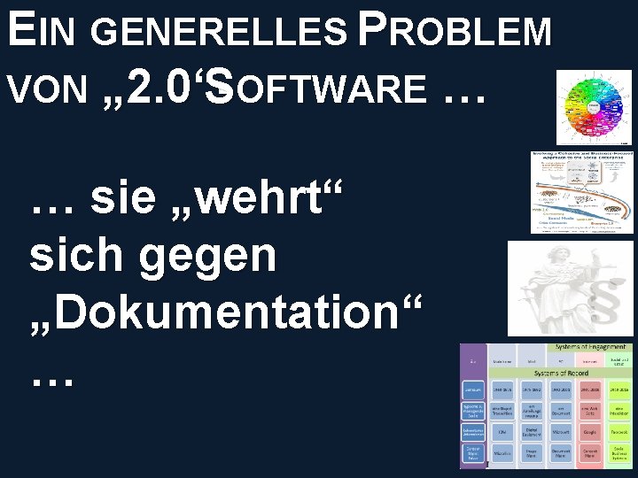 EIN GENERELLES PROBLEM VON „ 2. 0“SOFTWARE … © PROJECT CONSULT Unternehmensberatung Dr. Ulrich