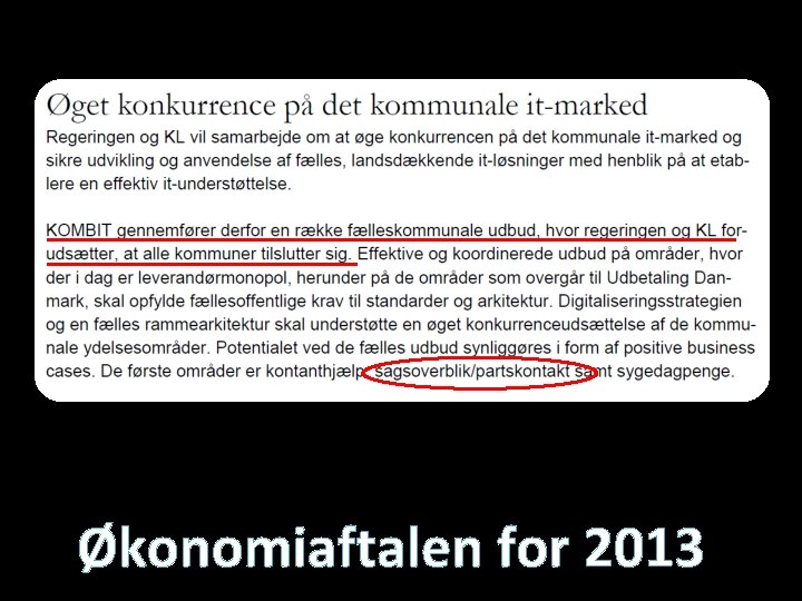 Økonomiaftalen for 2013 