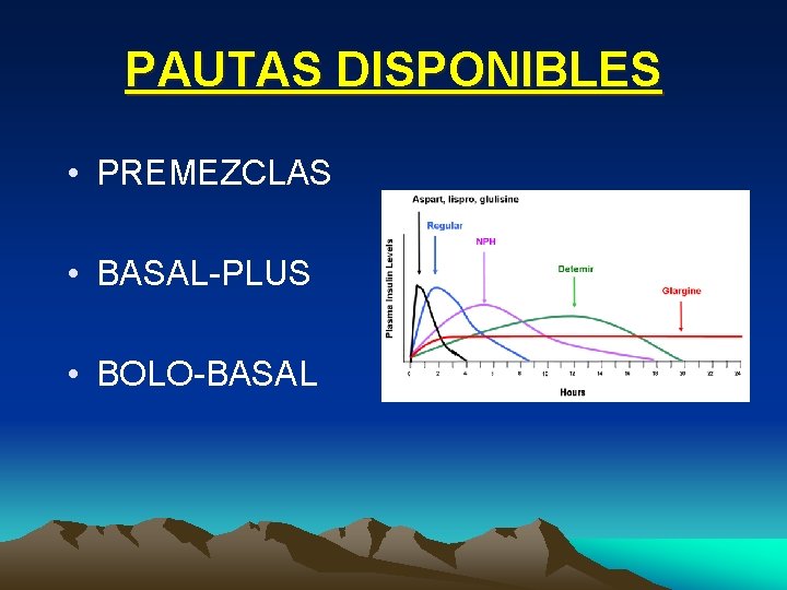 PAUTAS DISPONIBLES • PREMEZCLAS • BASAL-PLUS • BOLO-BASAL 