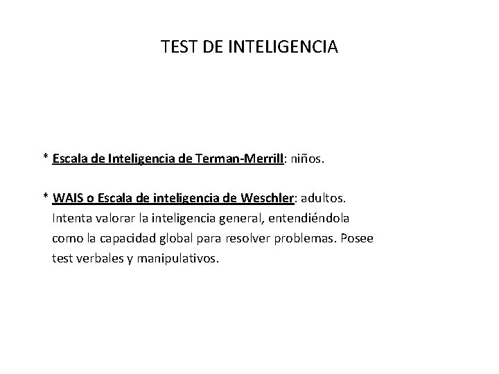 PRUEBAS DIAGNSTICAS EN PSIQUIATRA Psiquiatra de Grado 4