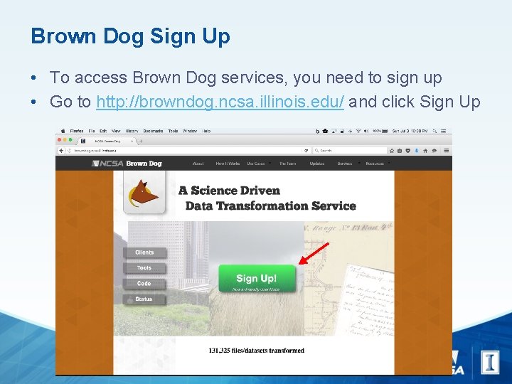 Brown Dog Sign Up • To access Brown Dog services, you need to sign