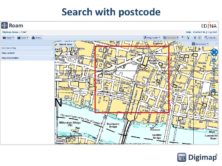 Search with postcode 