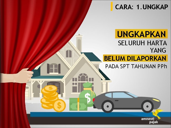 CARA: 1. UNGKAPKAN SELURUH HARTA YANG BELUM DILAPORKAN PADA SPT TAHUNAN PPh 