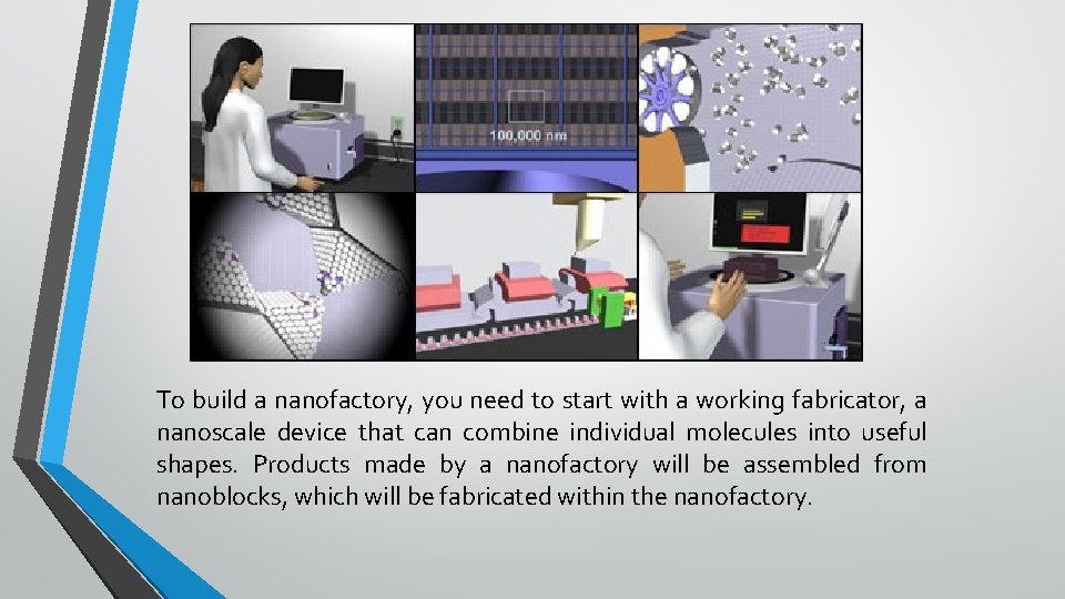 To build a nanofactory, you need to start with a working fabricator, a nanoscale