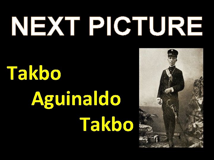 NEXT PICTURE Takbo Aguinaldo Takbo 