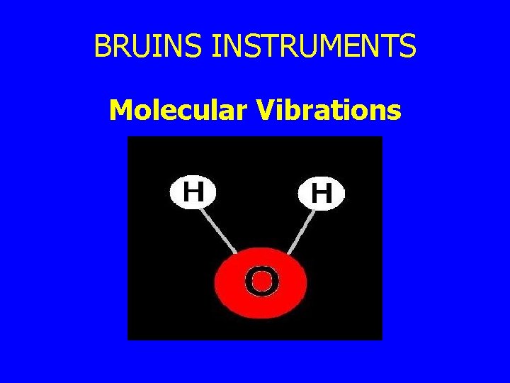 BRUINS INSTRUMENTS Molecular Vibrations 